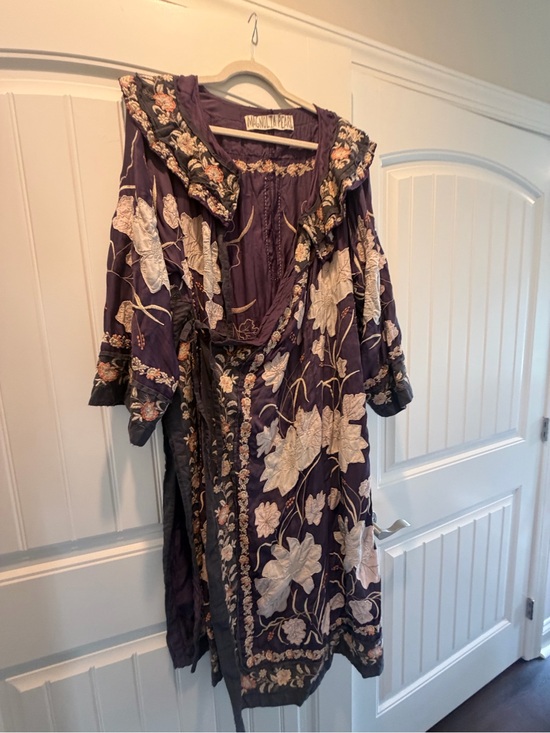 Magnolia Pearl Jackets & Blazers - Magnolia Pearl Danji Boho Floral Embroidered Kimono in Deep Purple
